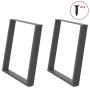 Patas para mesa comedor forma U 2uds antracita 70x(72-73) cm de , Patas para mesas - Ref: Foro24-4012794, Precio: 97,74 €, De...