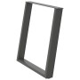 Patas para mesa comedor forma U 2uds antracita 70x(72-73) cm de , Patas para mesas - Ref: Foro24-4012794, Precio: 97,74 €, De...