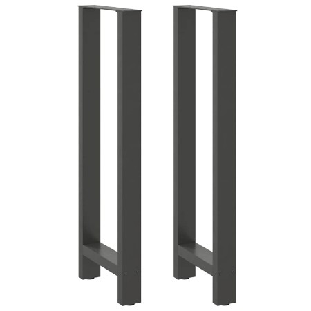 Patas de mesa de centro acero antracita 2 uds 40x(110-111) cm de , Patas para mesas - Ref: Foro24-4013350, Precio: 115,47 €, ...