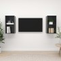 Muebles de salón de pared 2 pzas madera ingeniería gris brillo de vidaXL, Muebles TV - Ref: Foro24-3079852, Precio: 75,29 €, ...