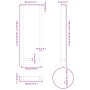 Patas de mesa de centro acero antracita 2 uds 40x(110-111) cm de , Patas para mesas - Ref: Foro24-4013350, Precio: 115,47 €, ...