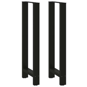 Patas de mesa de centro acero negro 2 uds 50x(110-111) cm de , Patas para mesas - Ref: Foro24-4013352, Precio: 112,12 €, Desc...