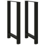 Patas de mesa de centro acero negro 2 uds 60x(100-101) cm de , Patas para mesas - Ref: Foro24-4013344, Precio: 129,77 €, Desc...