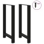 Patas de mesa de centro acero negro 2 uds 60x(100-101) cm de , Patas para mesas - Ref: Foro24-4013344, Precio: 129,77 €, Desc...