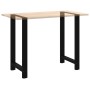 Patas de mesa de centro acero negro 2 uds 60x(100-101) cm de , Patas para mesas - Ref: Foro24-4013344, Precio: 129,77 €, Desc...