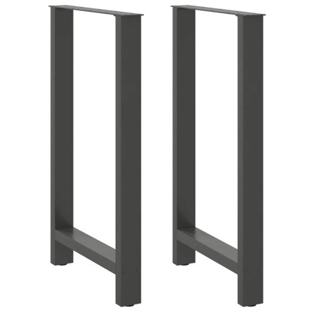 Patas de mesa de centro acero antracita 2 uds 60x(100-101) cm de , Patas para mesas - Ref: Foro24-4013346, Precio: 109,98 €, ...