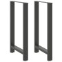 Patas de mesa de centro acero antracita 2 uds 60x(100-101) cm de , Patas para mesas - Ref: Foro24-4013346, Precio: 109,98 €, ...