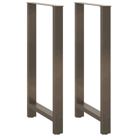Patas para mesa de centro de acero natural 2 uds 60x(110-111)cm de , Patas para mesas - Ref: Foro24-4013359, Precio: 112,84 €...