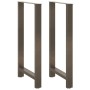Patas para mesa de centro de acero natural 2 uds 60x(110-111)cm de , Patas para mesas - Ref: Foro24-4013359, Precio: 112,84 €...