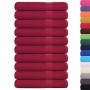 Toallas 10 uds 100% algodón burdeos 100x200 cm 600 gsm de , Toallas - Ref: Foro24-136748, Precio: 132,51 €, Descuento: %