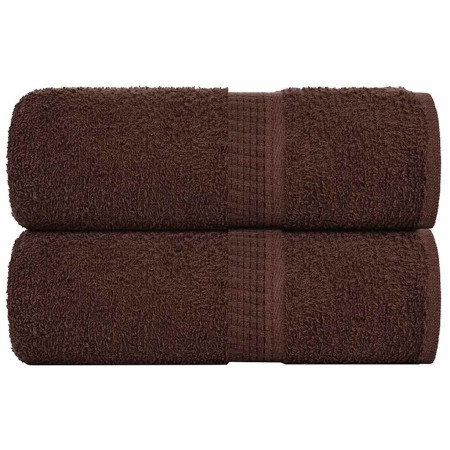 Toallas de visita 2 uds marrón 30x50 cm 360 gsm 100% algodón de , Toallas - Ref: Foro24-136755, Precio: 12,22 €, Descuento: %