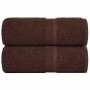 Toallas de visita 2 uds marrón 30x50 cm 360 gsm 100% algodón de , Toallas - Ref: Foro24-136755, Precio: 12,22 €, Descuento: %