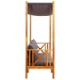 Banco de jardín con toldo y reposapiés madera de acacia maciza de vidaXL, Bancos de jardín - Ref: Foro24-3058009, Precio: 327...
