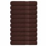 Toallas de sauna 10 uds 100% algodón marrón 80x200 cm 360 gsm de , Toallas - Ref: Foro24-136769, Precio: 106,63 €, Descuento: %