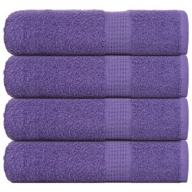 Toallas de baño 4 uds morado 100x150 cm 360 gsm 100% algodón de , Toallas - Ref: Foro24-136885, Precio: 45,77 €, Descuento: %