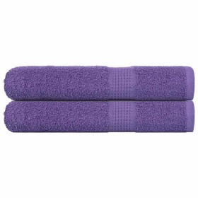Toallas de sauna 2 uds 100% algodón morado 80x200 cm 360 gsm de , Toallas - Ref: Foro24-136887, Precio: 30,48 €, Descuento: %