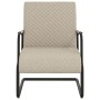 Silla voladiza cuero sintético gris claro en Sillones | Comprar online en Foru.es