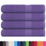 Toallas 4 uds 100% algodón morado 100x200 cm 600 gsm de , Toallas - Ref: Foro24-136891, Precio: 63,44 €, Descuento: %