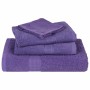 Toallas 4 uds 100% algodón morado 100x200 cm 600 gsm de , Toallas - Ref: Foro24-136891, Precio: 63,44 €, Descuento: %