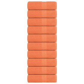 Toallas de jabón 10 uds naranja 30x30 cm 360 gsm 100% algodón de , Toallas - Ref: Foro24-136898, Precio: 22,23 €, Descuento: %