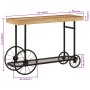 Mesa consola madera maciza de mango y hierro 112x36x76 cm de , Mesas auxiliares - Ref: Foro24-353332, Precio: 193,21 €, Descu...