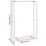Leñero acero galvanizado 100x25x150 cm de , Bolsas y soportes de leña - Ref: Foro24-4100703, Precio: 31,79 €, Descuento: %