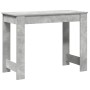 Escritorio de madera contrachapada gris hormigón 100x45x75 cm de , Escritorios - Ref: Foro24-860430, Precio: 59,13 €, Descuen...