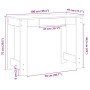 Escritorio de madera contrachapada gris hormigón 100x45x75 cm de , Escritorios - Ref: Foro24-860430, Precio: 59,13 €, Descuen...