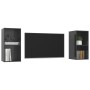 Muebles de salón de pared 2 pzas madera ingeniería gris brillo de vidaXL, Muebles TV - Ref: Foro24-3079852, Precio: 75,29 €, ...