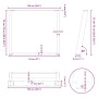 Patas para mesa comedor forma U 2uds acero negro 100x(72-73)cm de , Patas para mesas - Ref: Foro24-4012804, Precio: 88,63 €, ...