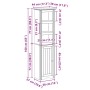 Mueble de baño BODO gris 44x30x160 cm de , Muebles de baño - Ref: Foro24-4016862, Precio: 129,92 €, Descuento: %