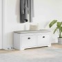 Banco de recibidor BODO blanco 114x40x45 cm de , Bancos para recibidores y almacenamiento - Ref: Foro24-4016869, Precio: 124,...