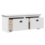Banco de recibidor BODO blanco 114x40x45 cm de , Bancos para recibidores y almacenamiento - Ref: Foro24-4016869, Precio: 124,...