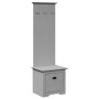 Mueble de entrada con ganchos BODO gris 50x40x157 cm de , Bancos para recibidores y almacenamiento - Ref: Foro24-4016874, Pre...