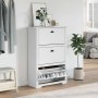 Zapatero BODO blanco 80x35x118 cm de , Zapateros y organizadores de calzado - Ref: Foro24-4016881, Precio: 162,52 €, Descuent...