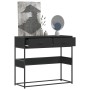 Mesa consola de madera contrachapada negro 90x35x80 cm de , Mesas auxiliares - Ref: Foro24-849174, Precio: 79,93 €, Descuento: %