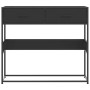 Mesa consola de madera contrachapada negro 90x35x80 cm de , Mesas auxiliares - Ref: Foro24-849174, Precio: 79,93 €, Descuento: %