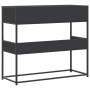 Mesa consola de madera contrachapada negro 90x35x80 cm de , Mesas auxiliares - Ref: Foro24-849174, Precio: 79,93 €, Descuento: %