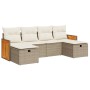 Juego de sofás jardín con cojines 6 pzas ratán sintético beige de , Conjuntos de jardín - Ref: Foro24-3326055, Precio: 426,88...