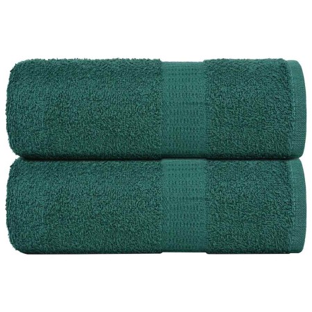 Toallas de visita 2 uds verde 30x50 cm 360 gsm 100% algodón de , Toallas - Ref: Foro24-136851, Precio: 12,22 €, Descuento: %