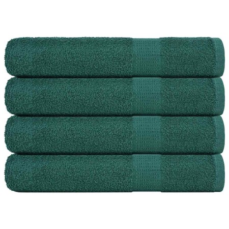 Toallas de sauna 4 uds 100% algodón verde 80x200 cm 360 gsm de , Toallas - Ref: Foro24-136864, Precio: 51,64 €, Descuento: %