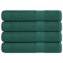 Toallas de sauna 4 uds 100% algodón verde 80x200 cm 360 gsm de , Toallas - Ref: Foro24-136864, Precio: 51,64 €, Descuento: %