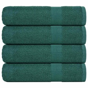 Toallas de ducha 4 uds 100% algodón verde 70x140 cm 360 gsm de , Toallas - Ref: Foro24-136858, Precio: 37,32 €, Descuento: %