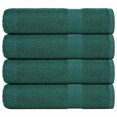 Toallas de ducha 4 uds 100% algodón verde 70x140 cm 360 gsm de , Toallas - Ref: Foro24-136858, Precio: 37,32 €, Descuento: %