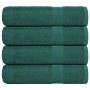 Toallas de ducha 4 uds 100% algodón verde 70x140 cm 360 gsm de , Toallas - Ref: Foro24-136858, Precio: 37,32 €, Descuento: %