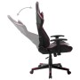 Silla de gaming de cuero sintético negro y rojo tinto de vidaXL, Sillones para videojuegos - Ref: Foro24-20509, Precio: 149,6...
