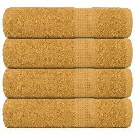 Toallas de baño 4 uds oro 100x150 cm 360 gsm 100% algodón de , Toallas - Ref: Foro24-136813, Precio: 44,81 €, Descuento: %