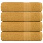 Toallas de baño 4 uds oro 100x150 cm 360 gsm 100% algodón de , Toallas - Ref: Foro24-136813, Precio: 44,81 €, Descuento: %