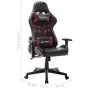 Gaming-Stuhl aus schwarzem und rotem Kunstleder von vidaXL, Gaming-Stühle - Ref: Foro24-20509, Preis: 147,68 €, Rabatt: %