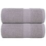 Toallas de jabón 2 uds gris 30x30 cm 360 gsm 100% algodón de , Toallas - Ref: Foro24-136824, Precio: 12,32 €, Descuento: %